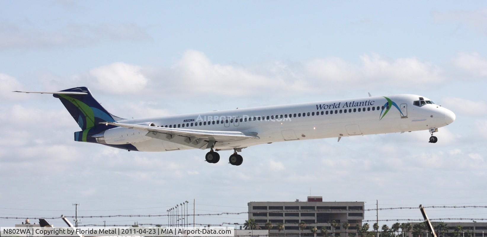 N802WA, 1990 McDonnell Douglas MD-83 (DC-9-83) C/N 53052, World Atlantic MD-83