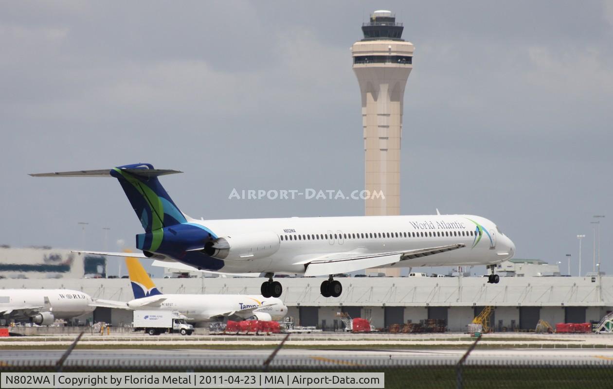 N802WA, 1990 McDonnell Douglas MD-83 (DC-9-83) C/N 53052, World Atlantic MD-83