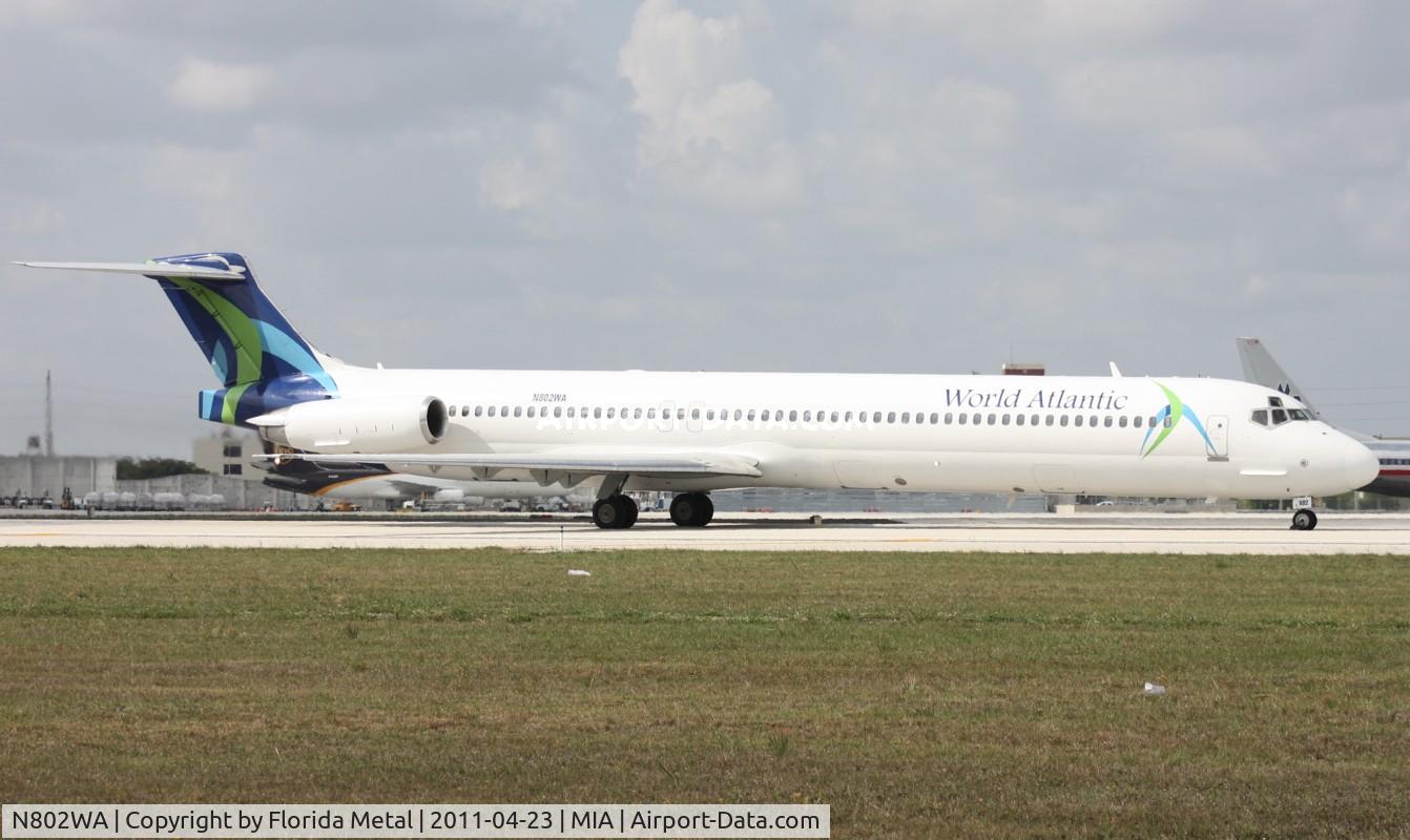 N802WA, 1990 McDonnell Douglas MD-83 (DC-9-83) C/N 53052, World Atlantic MD-83