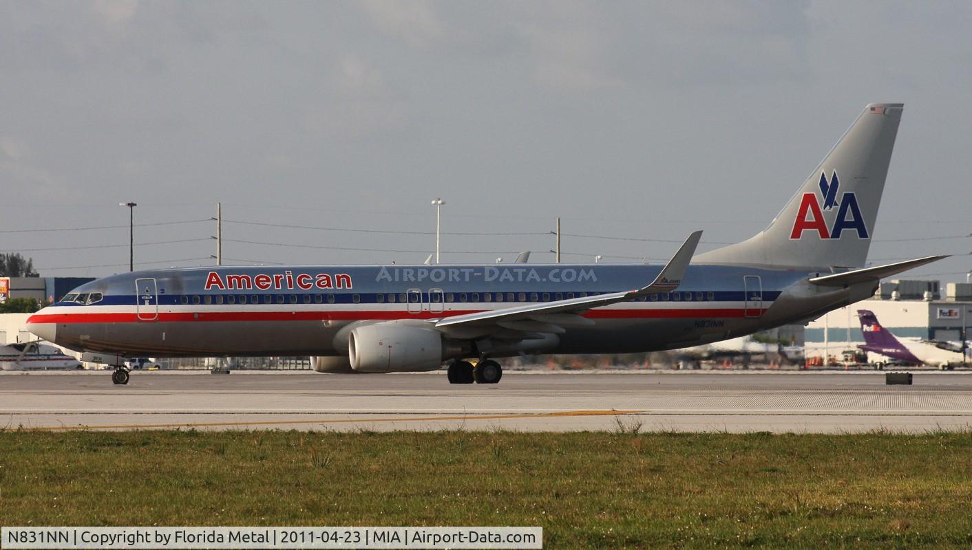 N831NN, 2010 Boeing 737-823 C/N 33211, American 737-800