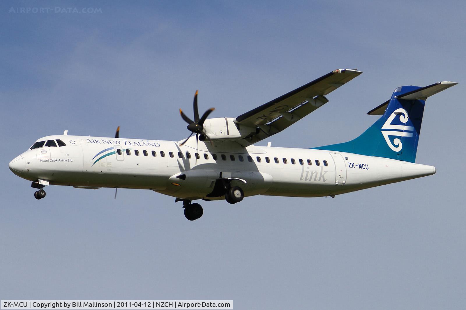 ZK-MCU, 2000 ATR 72-212A C/N 632, finals to 02