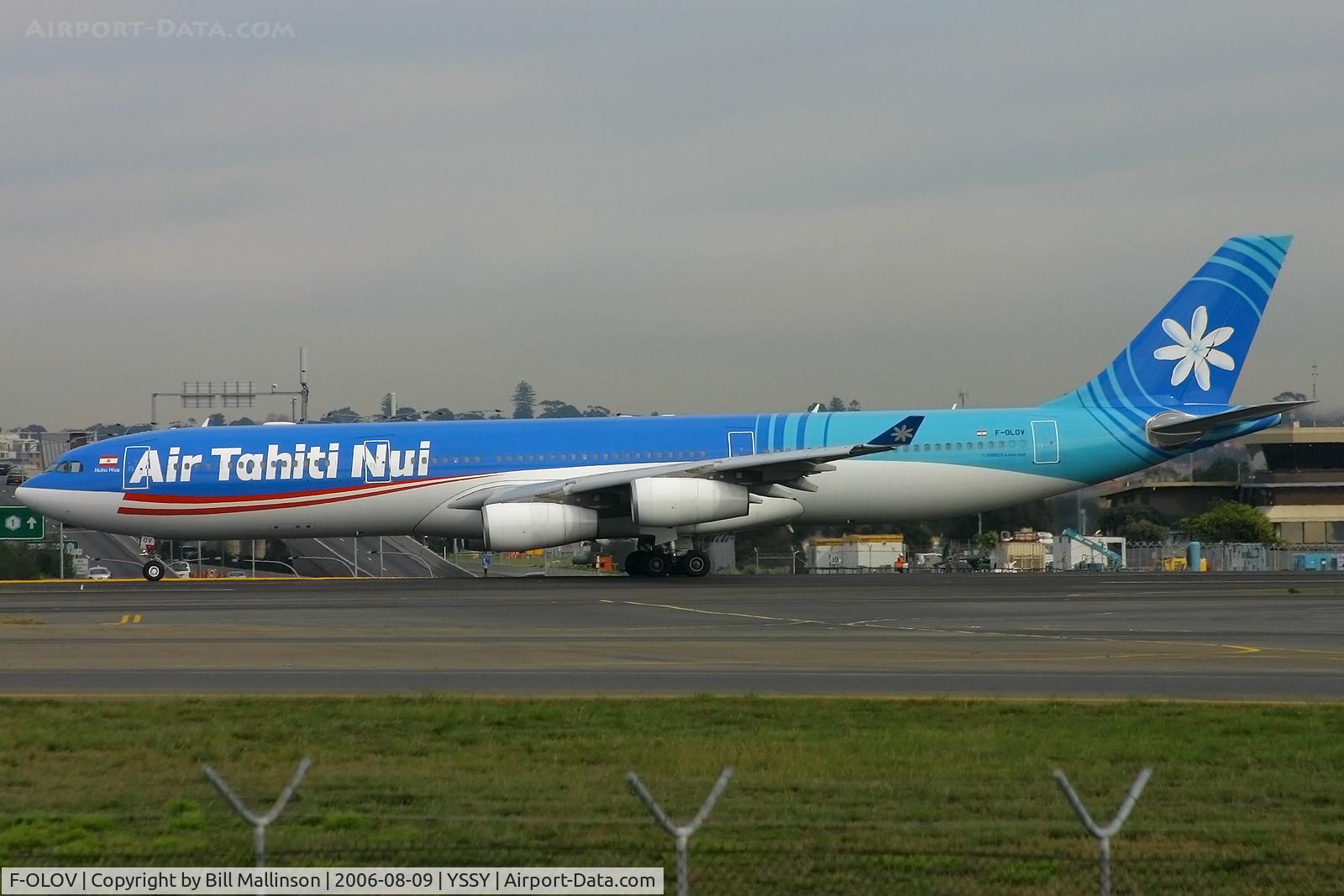 F-OLOV, 2005 Airbus A340-313 C/N 668, on taxi to 34L