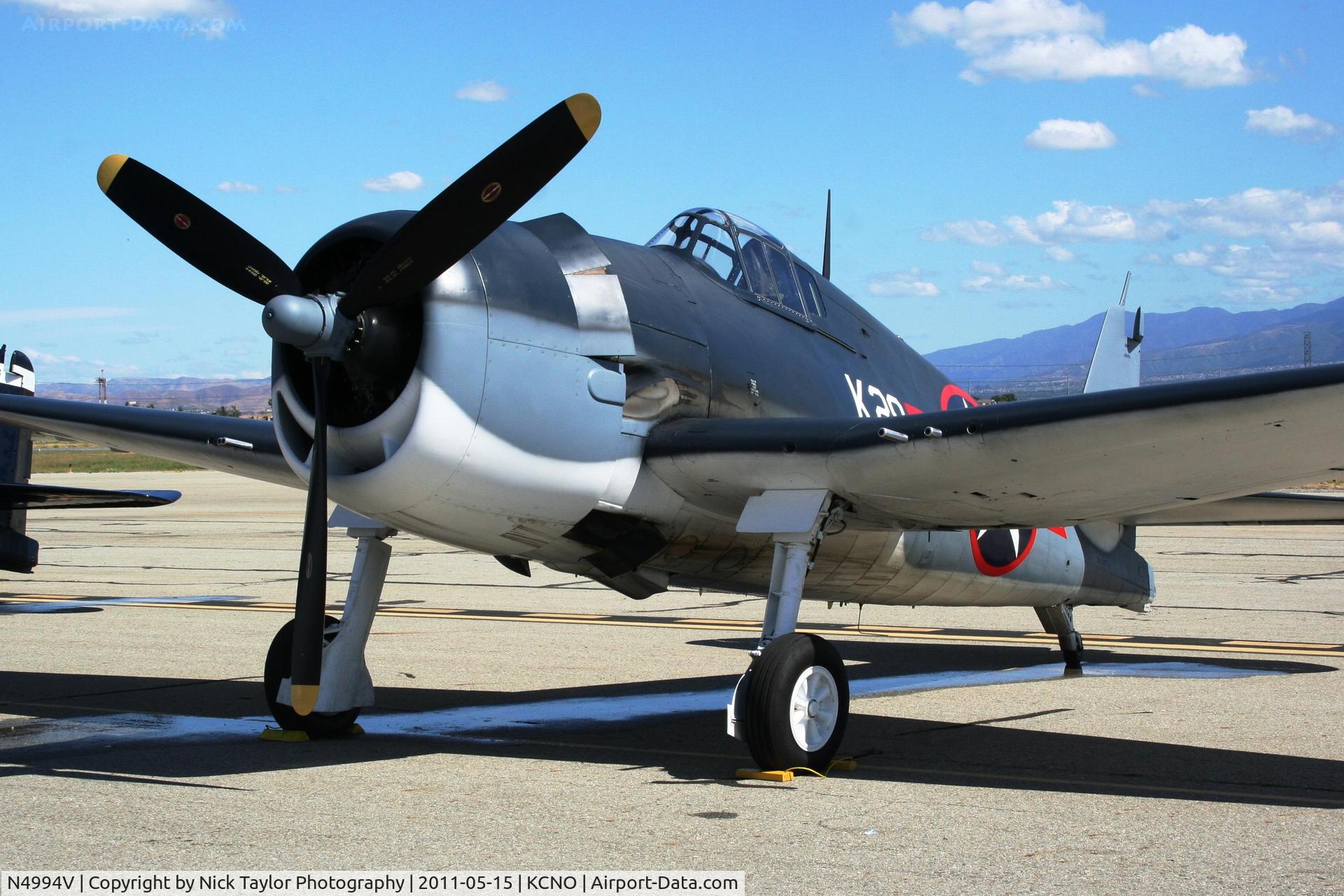 N4994V, 1944 Grumman F6F-5 Hellcat C/N A-11631 (USN93879), On display at the Planes of Fame Air Show