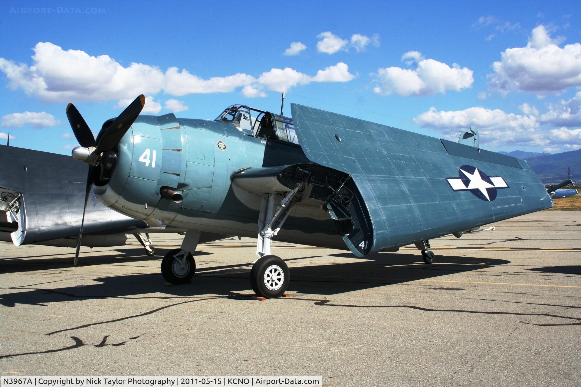 N3967A, 1945 Grumman TBM-3U Avenger C/N 53835, On display at the Planes of Fame Air Show