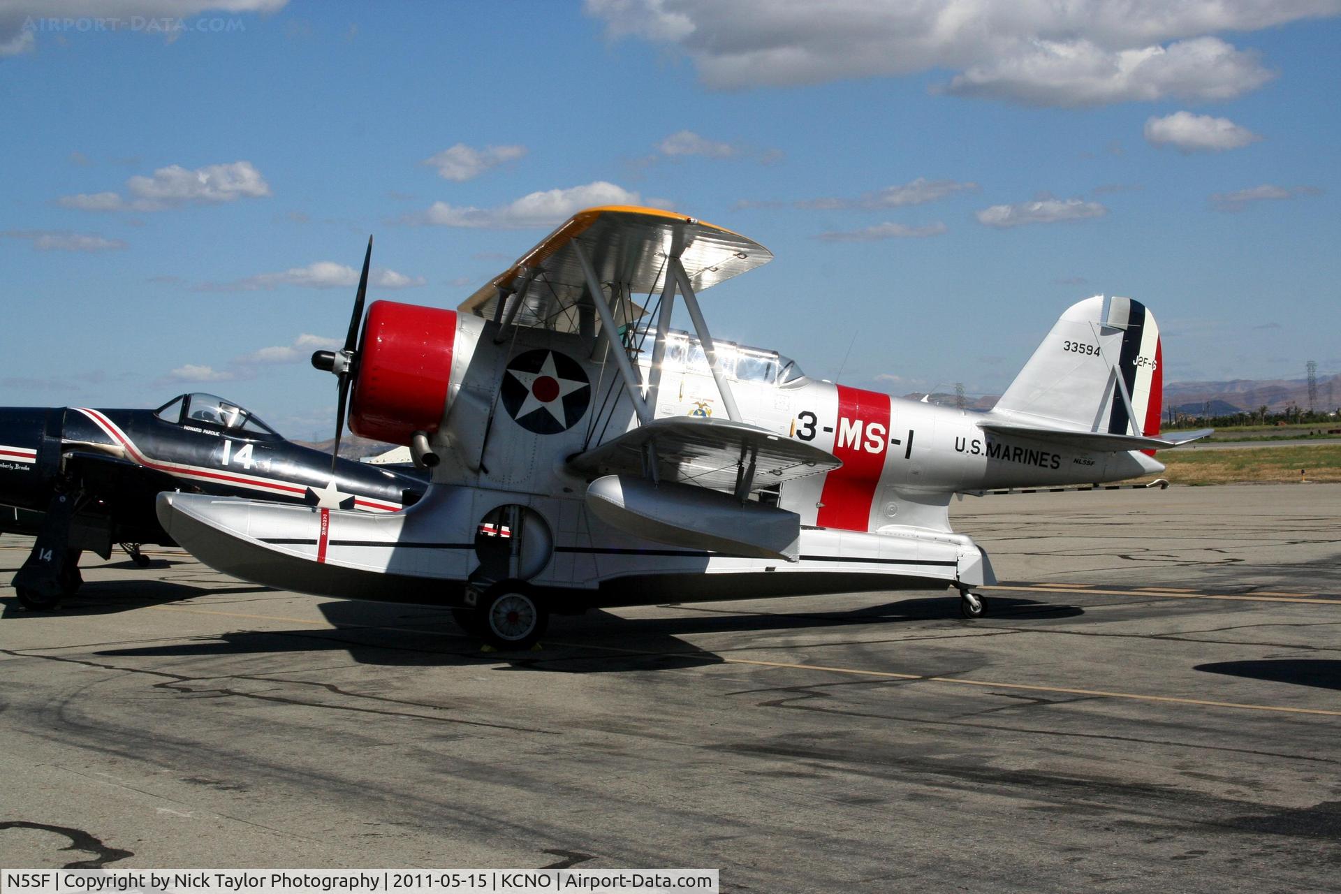 N5SF, 1939 Grumman J2F-6 Duck C/N Not found 33594/N1273N/N5SF, On display at the Planes of Fame Air Show