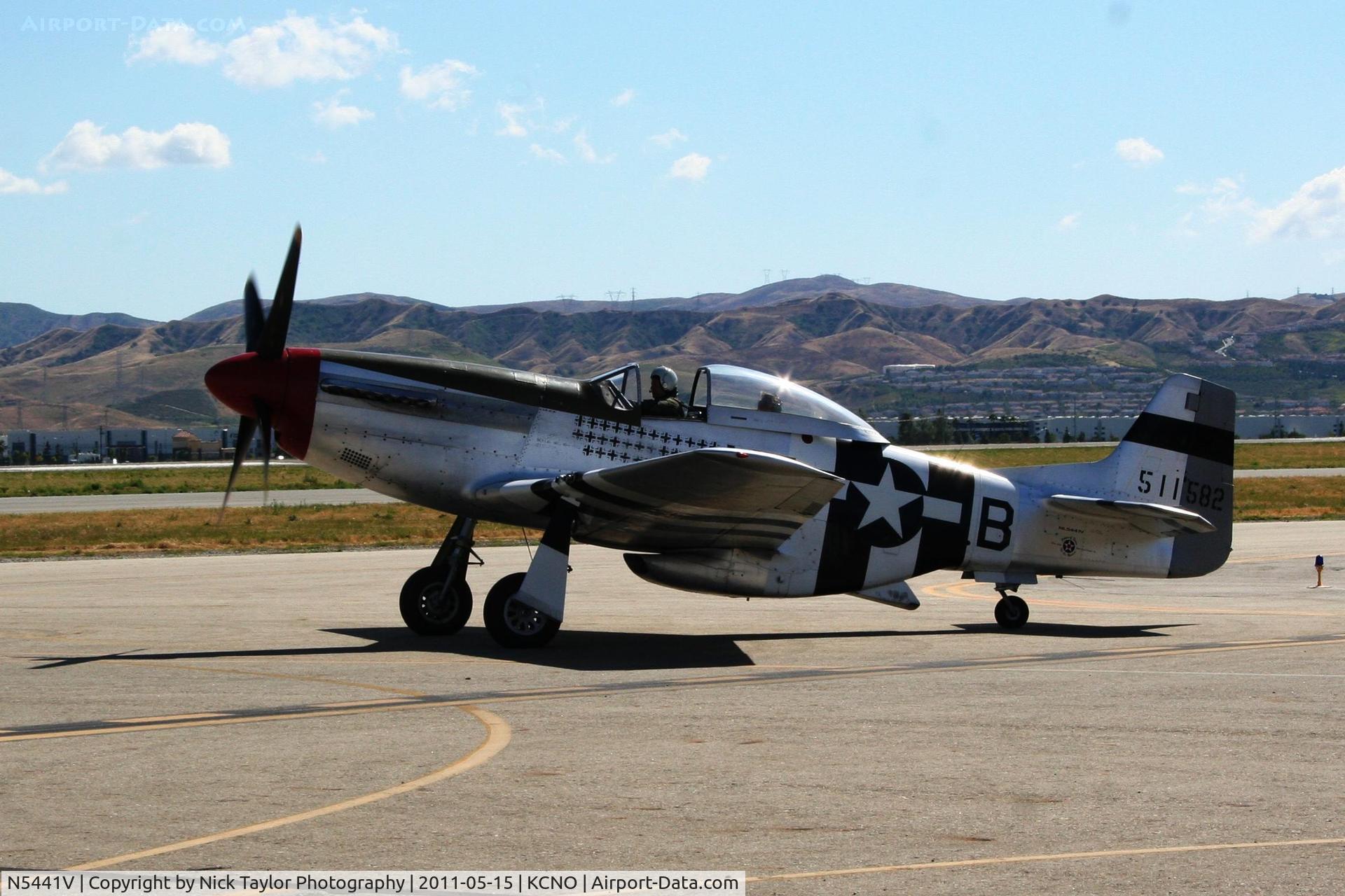 N5441V, 1961 North American F-51D Mustang C/N 45-11582, Spam Can taxiing out