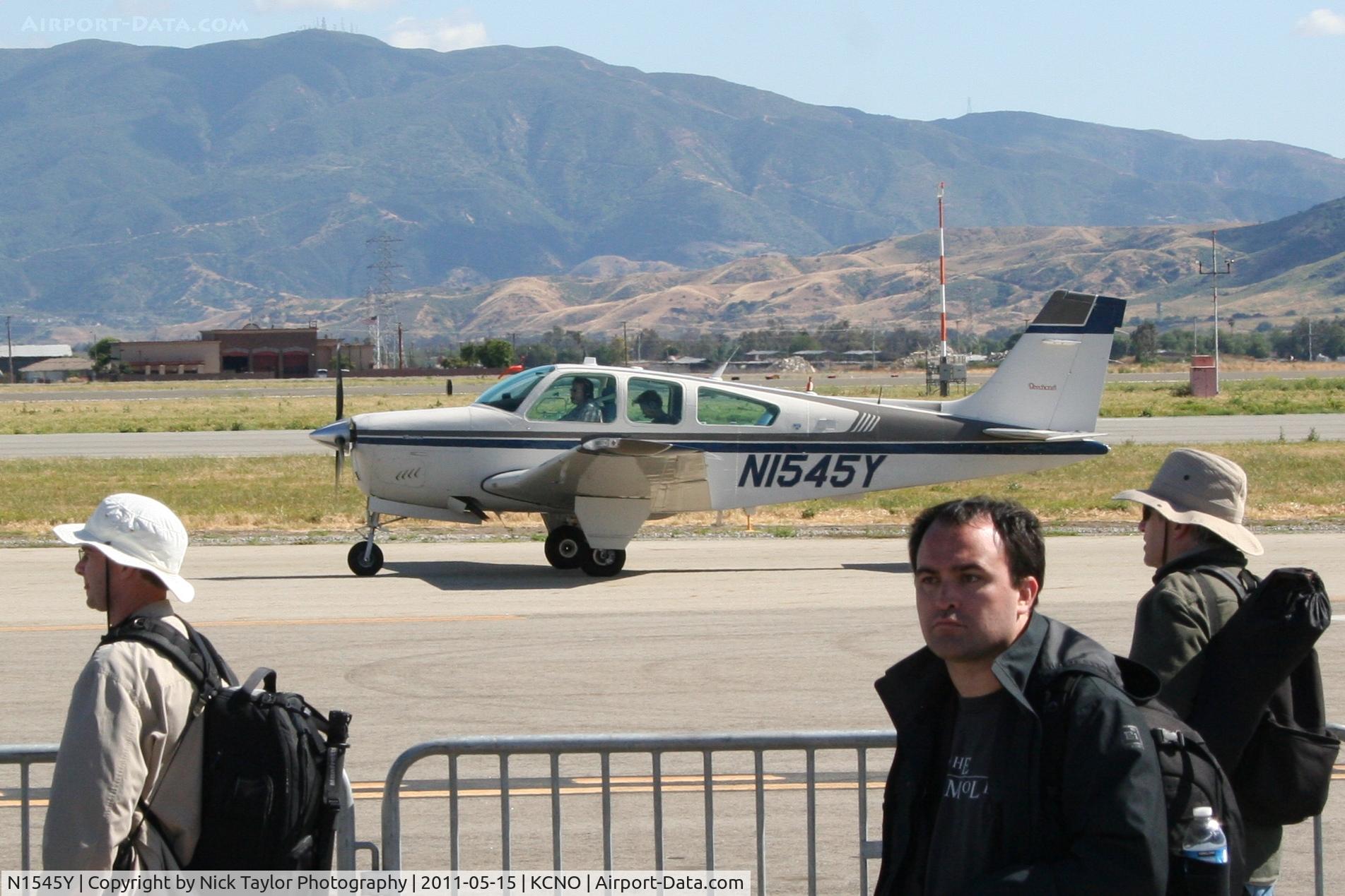 N1545Y, 1989 Beech F33A Bonanza C/N CE-1313, Taxiing out after the Air Show