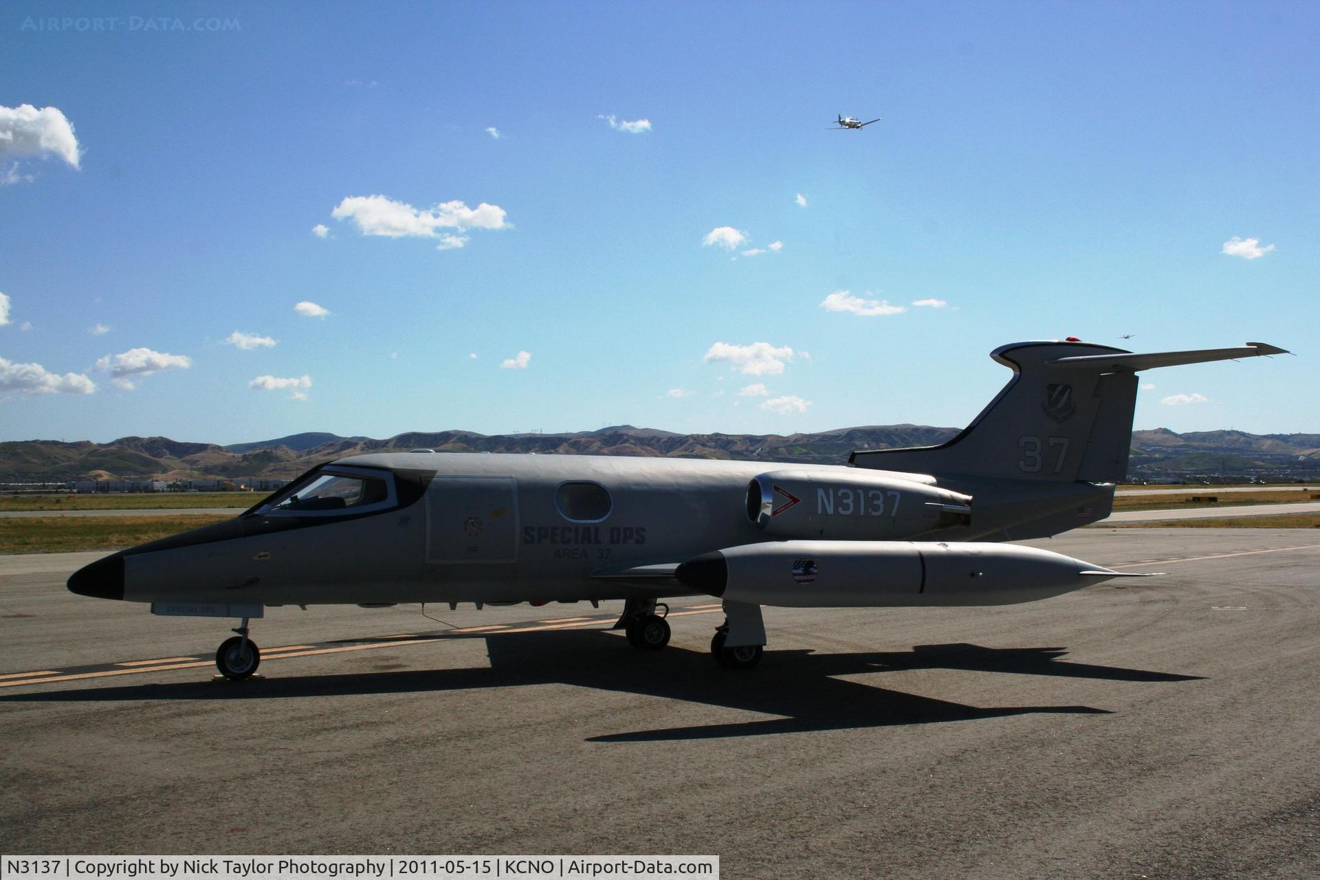 N3137, 1966 Learjet 24 C/N 123, Clay Lacy's Lear 24 on display at the Planes of Fame Air Show