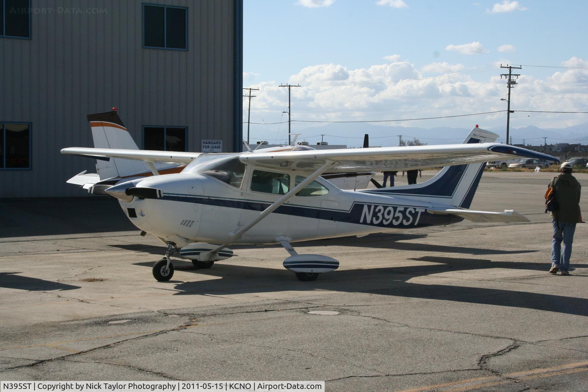 N395ST, 1973 Cessna 182P Skylane C/N 18262665, Parked at Chino