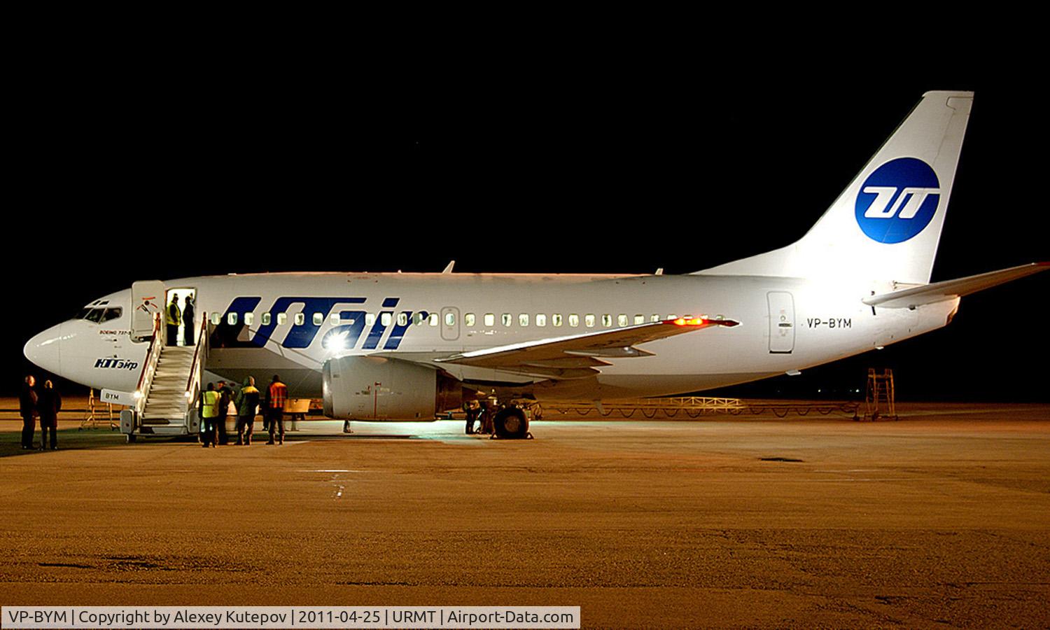 VP-BYM, 1998 Boeing 737-524 C/N 28917, The first arriving in Stavropol - Boeing 737-500 UTair