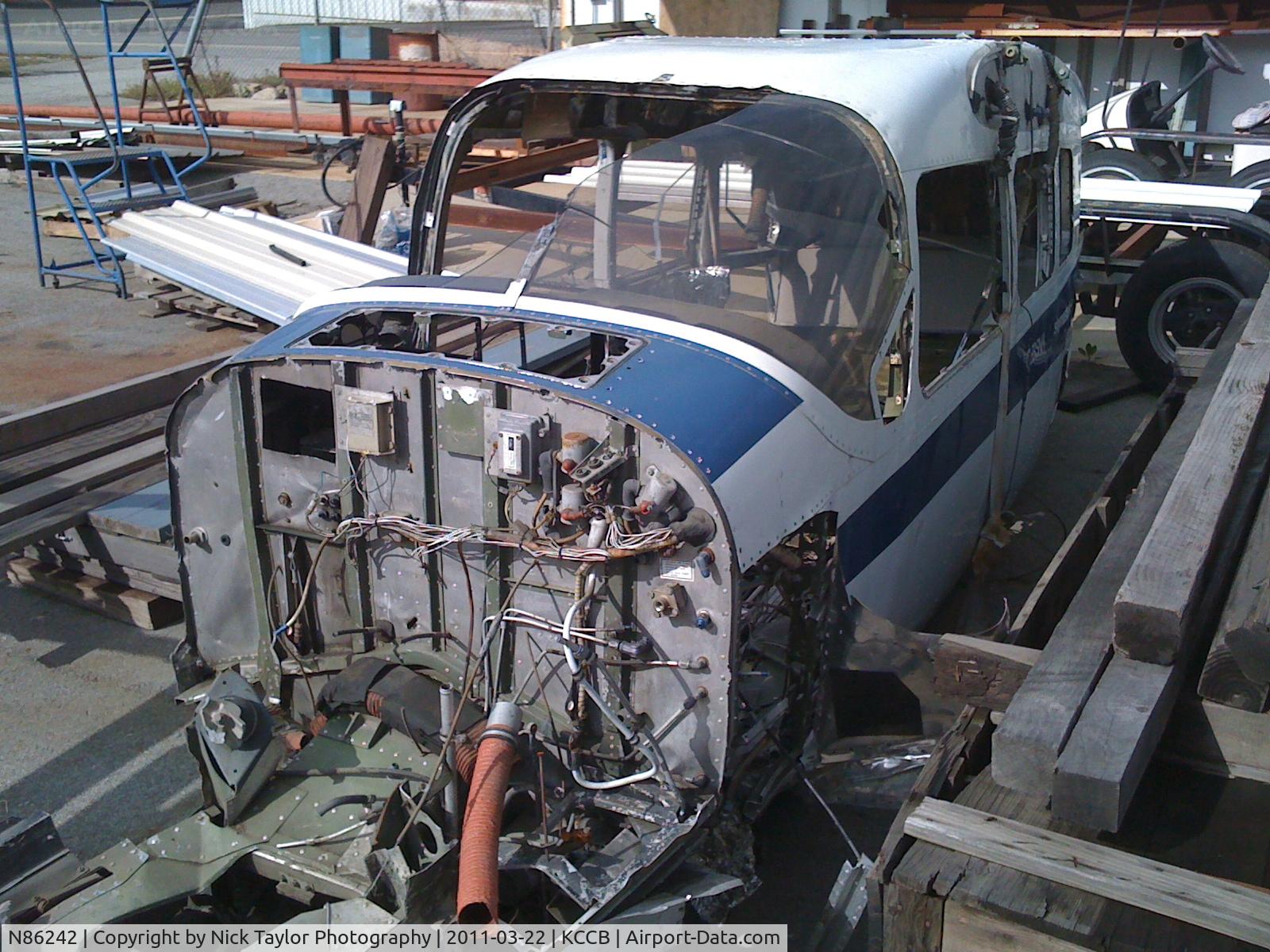 N86242, 1969 Cessna T337D C/N 337-1126, Forced landing in rialto. Now sits in a yard at Cable.