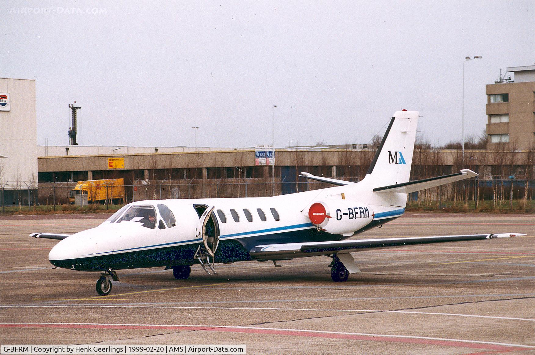 G-BFRM, 1978 Cessna 550 Citation II C/N 550-0027, Marshalls of Cambridge lsd frm Hawkair