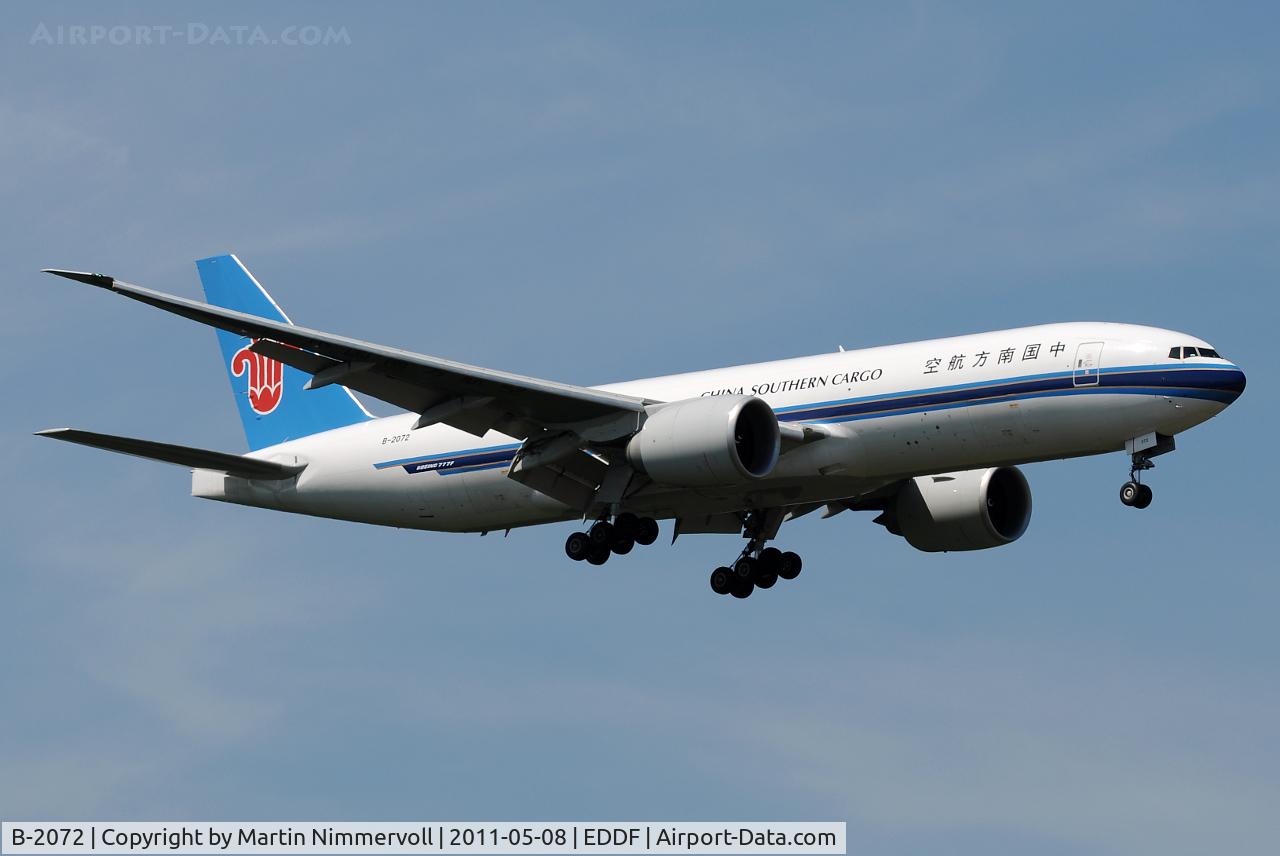 B-2072, 2009 Boeing 777-F1B C/N 37310, China Southern Cargo