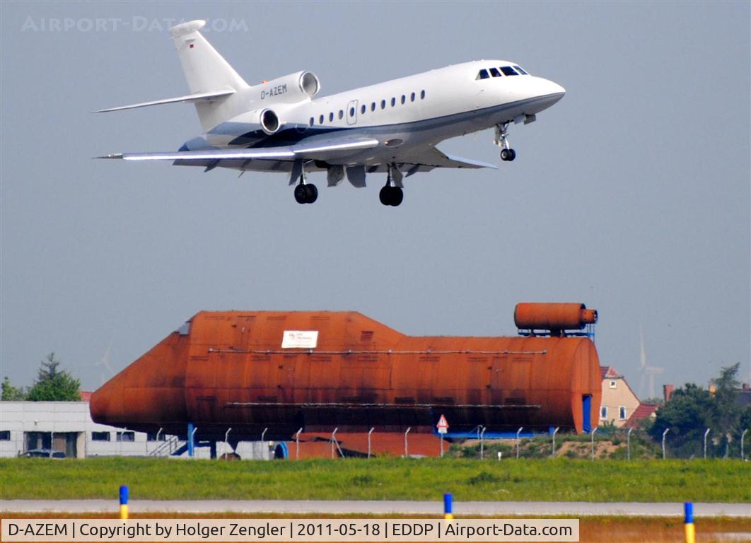 D-AZEM, 2004 Dassault Falcon 900EX C/N 133, Passing by on a low approach.