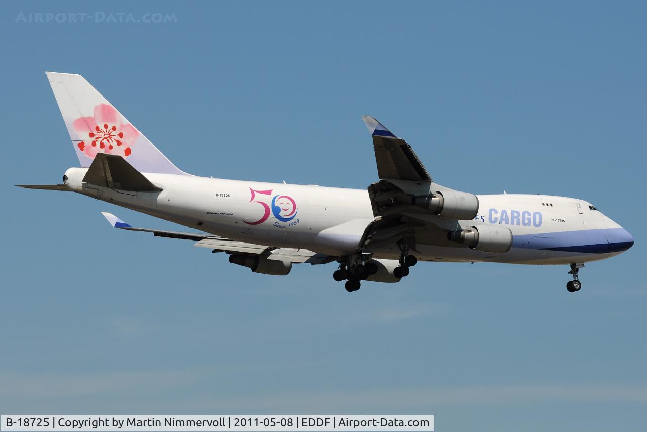B-18725, 2007 Boeing 747-409F/SCD C/N 30771, China Airlines Cargo