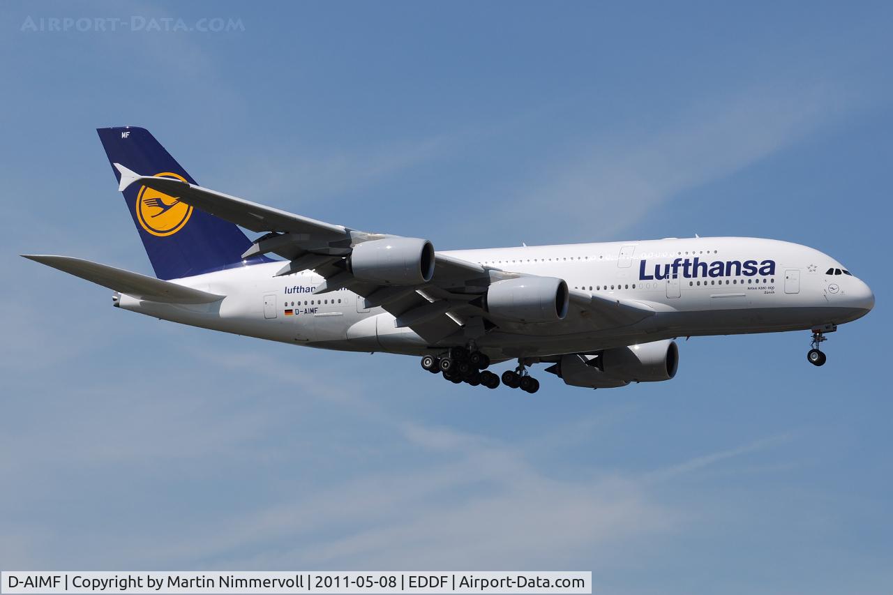D-AIMF, 2011 Airbus A380-841 C/N 066, Lufthansa