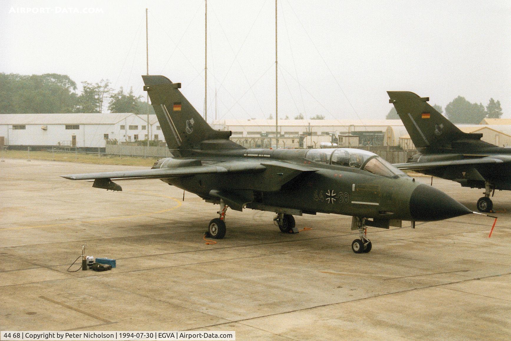 44 68, Panavia Tornado IDS C/N 425/GS125/4168, Tornado IDS, callsign Mission 3222, of JBG-32 of the German Air Force on the flight-line at the 1994 Intnl Air Tattoo at RAF Fairford.