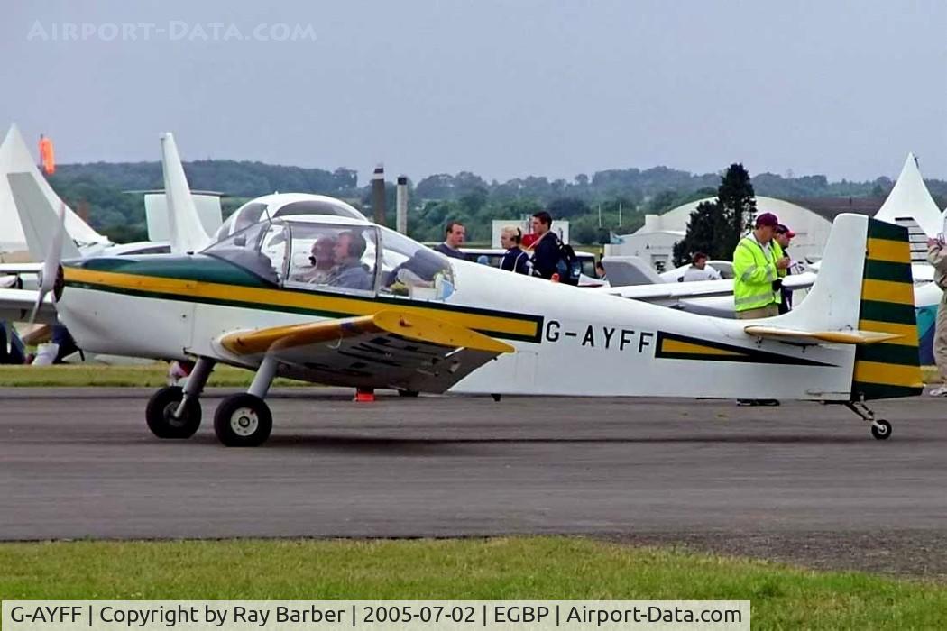 G-AYFF, 1971 Rollason Druine D-62B Condor C/N RAE/647, Druine D.62B Condor [RAE647] Kemble~G 02/07/2005