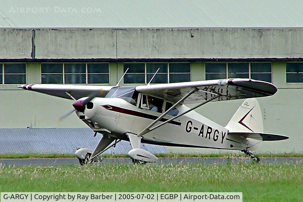 G-ARGY, 1960 Piper PA-22-160(TD) Tri Pacer C/N 22-7620, Piper PA-22-160 Tri-Pacer [22-7620] Kemble~G 02/07/2005
