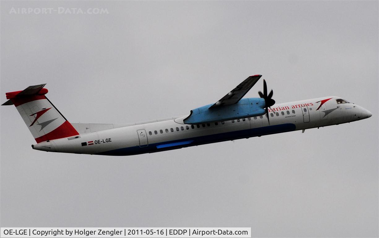 OE-LGE, 2001 De Havilland Canada DHC-8-402Q Dash 8 C/N 4042, Morning shuttle to Vienna..........