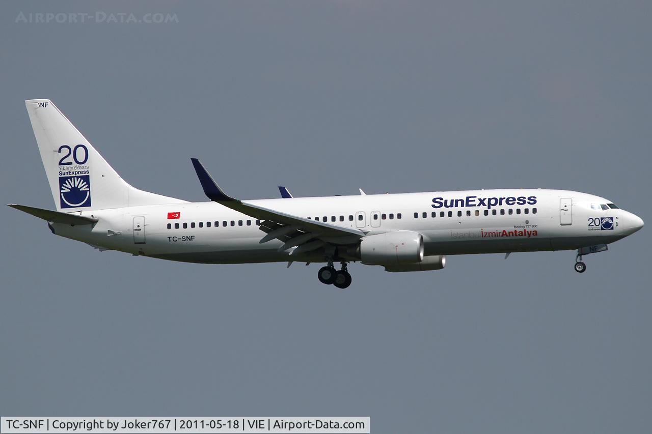 TC-SNF, 2008 Boeing 737-8HC C/N 36529, SunExpress