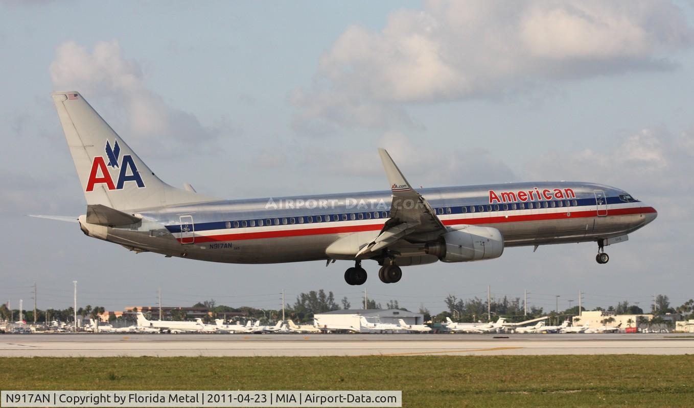 N917AN, 1999 Boeing 737-823 C/N 29518, American 737-800