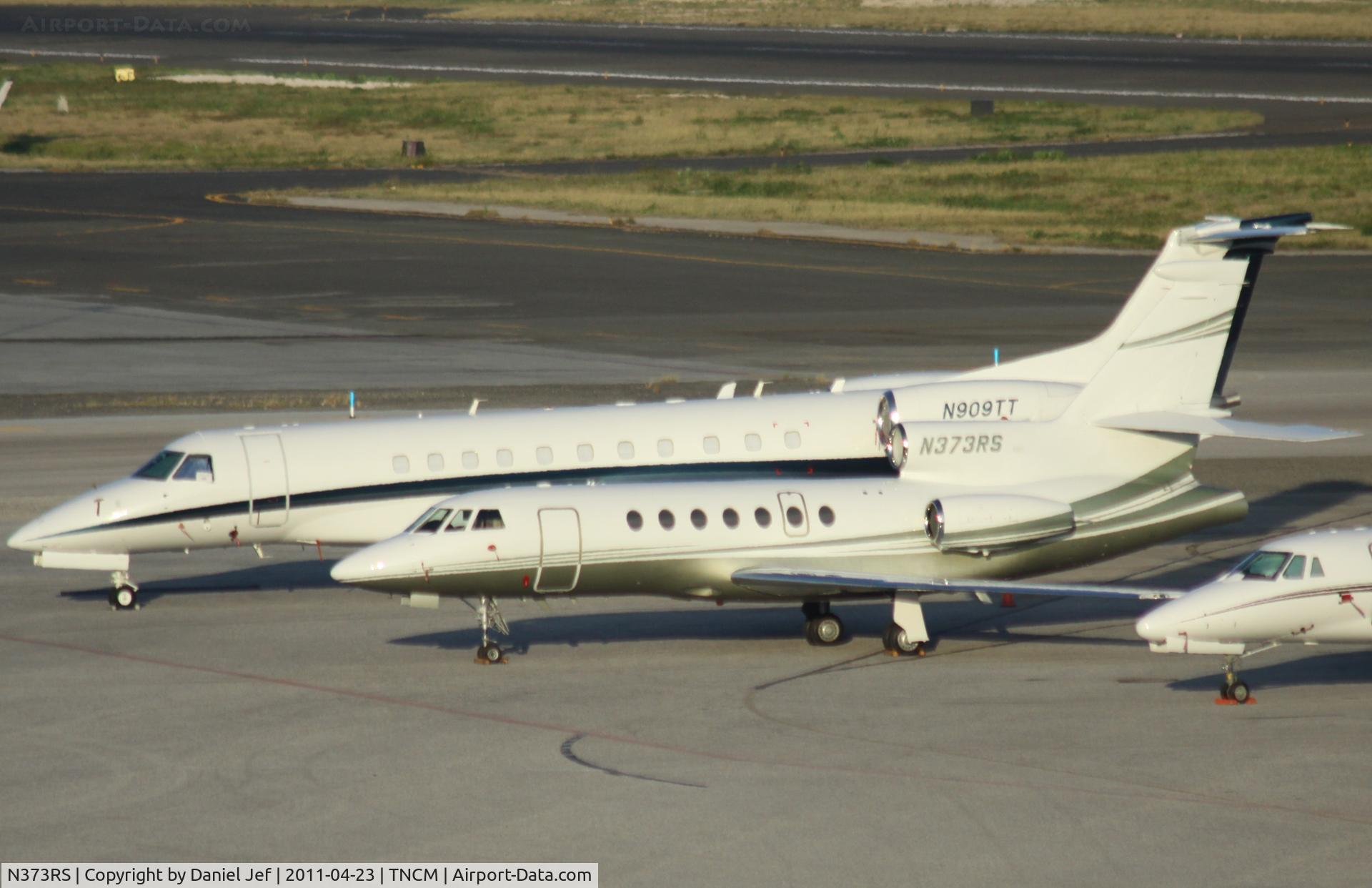 N373RS, 1997 Dassault Mystere Falcon 50 C/N 259, N373RS park on the main ramp at TNCM
