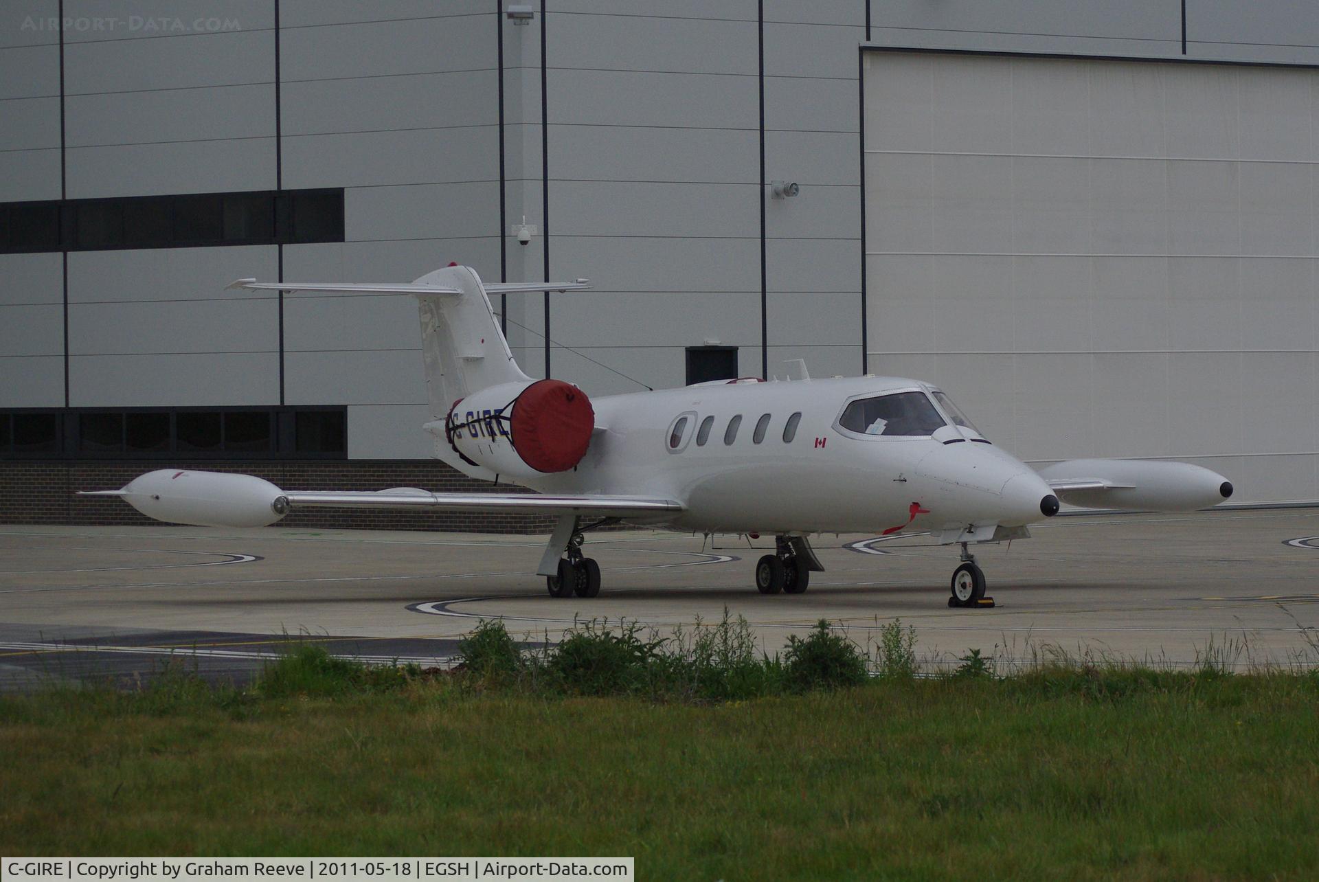 C-GIRE, 1974 Gates LearJet 35 C/N 35-004, Parked at Norwich.
