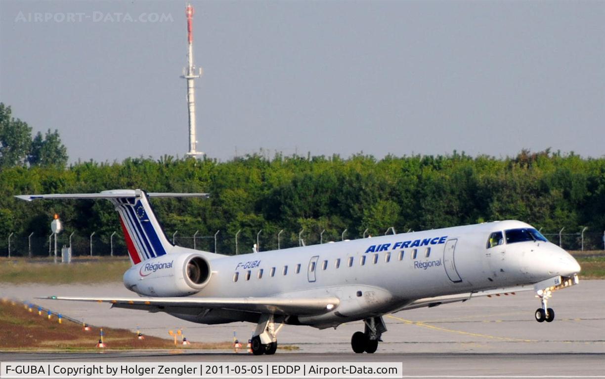 F-GUBA, 2001 Embraer EMB-145MP (ERJ-145MP) C/N 145398, At the end of a long landing..........