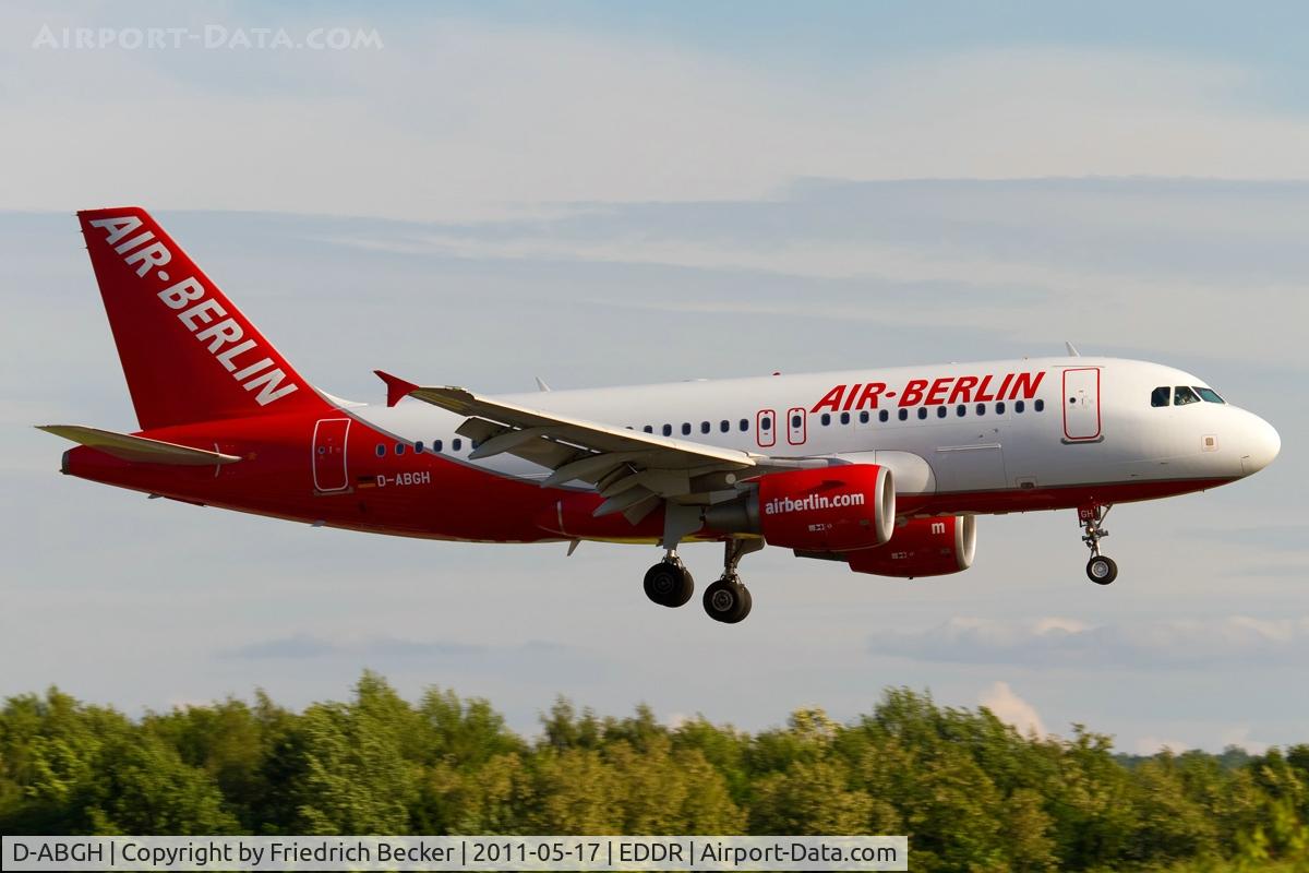 D-ABGH, 2007 Airbus A319-111 C/N 3245, on final RW27