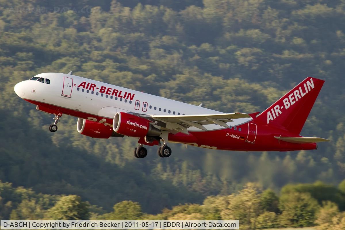 D-ABGH, 2007 Airbus A319-111 C/N 3245, departure to Berlin via RW27