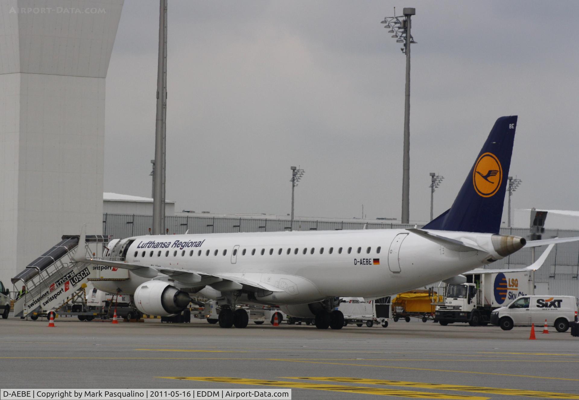D-AEBE, 2010 Embraer 195LR (ERJ-190-200LR) C/N 19000350, ERJ-190-200LR