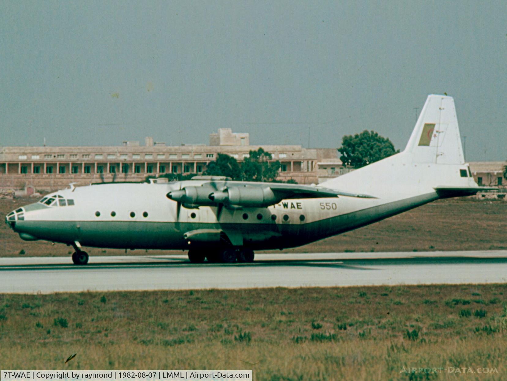 7T-WAE, Antonov An-12BP C/N 402810, An12 7T-WAE/550 Algerian Air Force