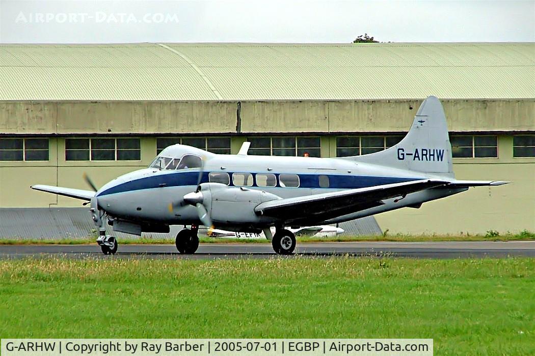 G-ARHW, 1961 De Havilland DH-104 Dove 8 C/N 04512, De Havilland DH.104 Dove 8 [04512] Kemble~G 01/07/2005