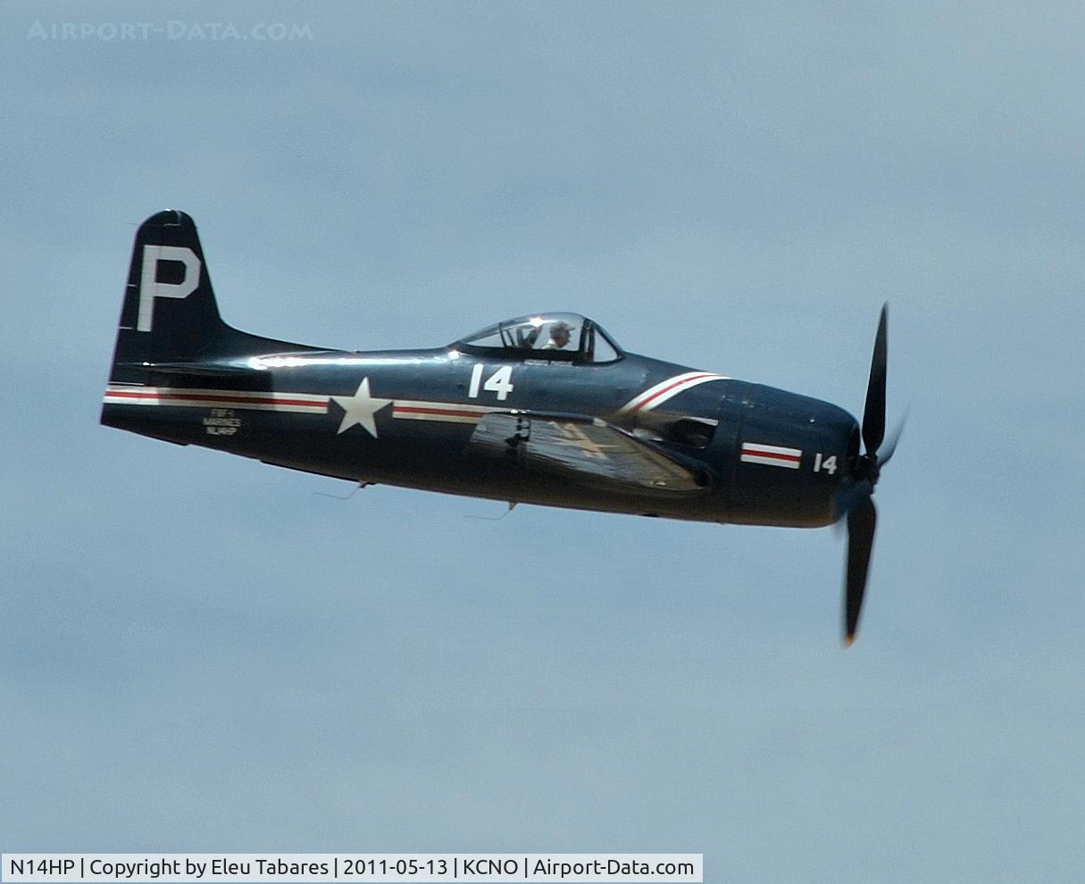 N14HP, 1945 Grumman F8F-1 Bearcat C/N D.10, Taken at Chino Airport in Chino, California.