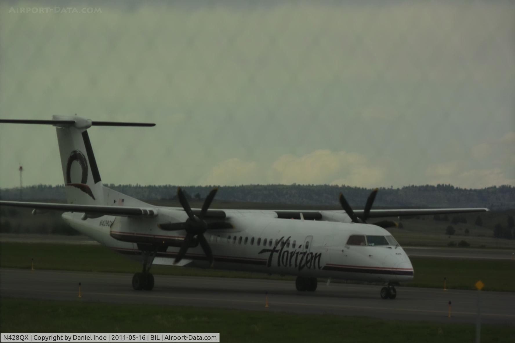 N428QX, 2007 De Havilland Canada DHC-8-402 Dash 8 C/N 4160, Horizon Dash 8 @ BIL