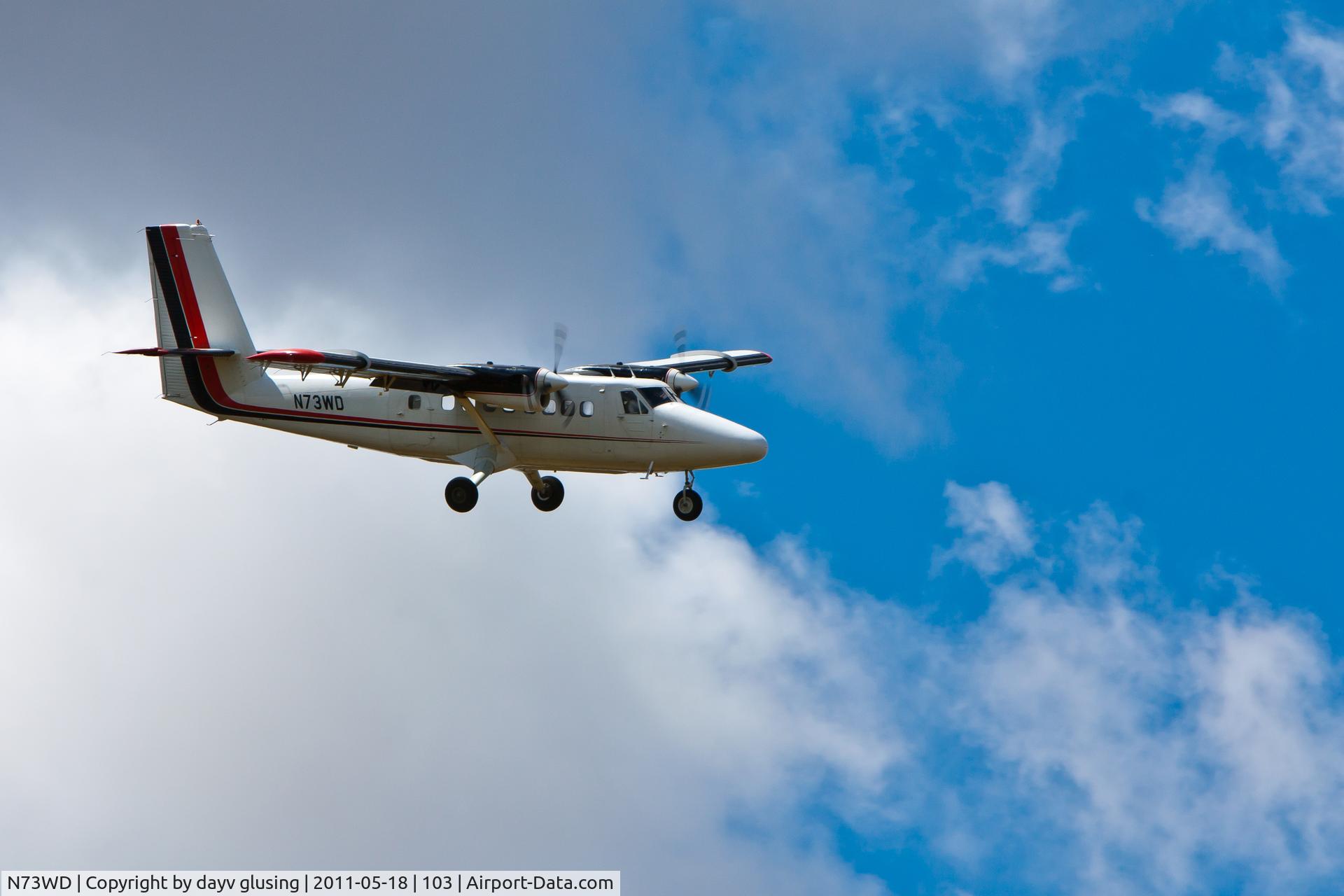 N73WD, 1967 De Havilland Canada DHC-6-100 Twin Otter C/N 73, Flying out of Parachute Center, Lodi, CA