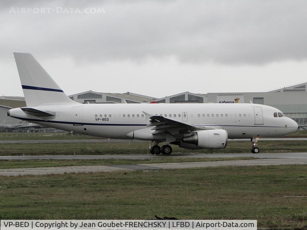 VP-BED, 2007 Airbus ACJ319 (A319-115/CJ) C/N 3073, SonAir Servico Aereo