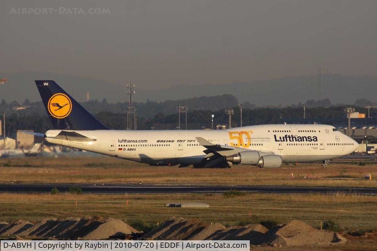 D-ABVH, 1991 Boeing 747-430 C/N 25045, wearing titles: 50 years partnership Boeing/Lufthansa