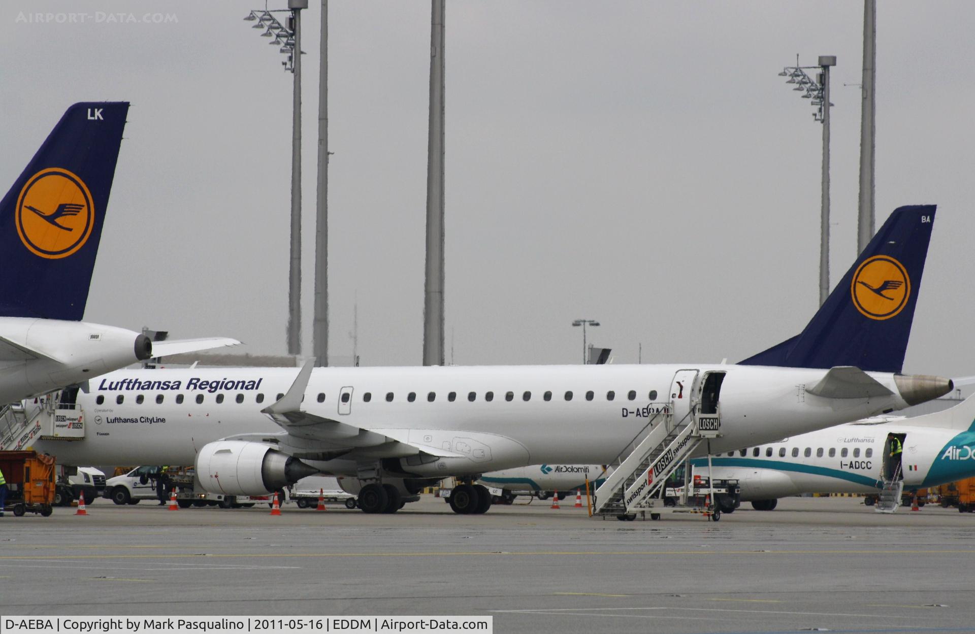 D-AEBA, 2009 Embraer 195LR (ERJ-190-200LR) C/N 19000314, ERJ-190-200LR