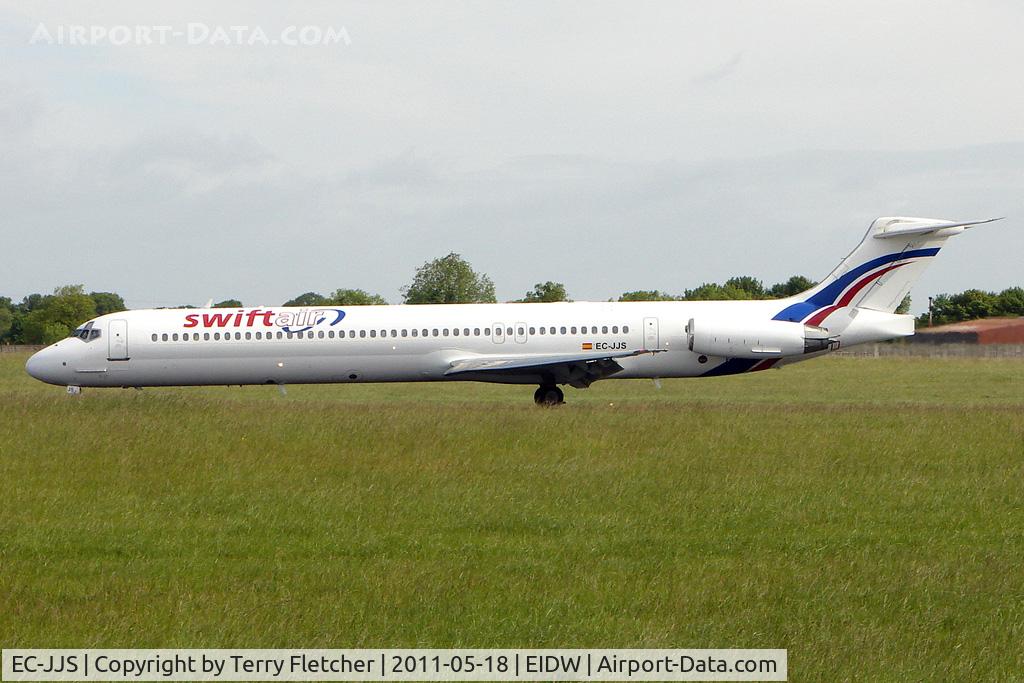 EC-JJS, 1989 McDonnell Douglas MD-83 (DC-9-83) C/N 49793, Football Charter in connection with the 2011 EUFA Cup Final held in Dublin between Portuguese teams , Porto and Braga