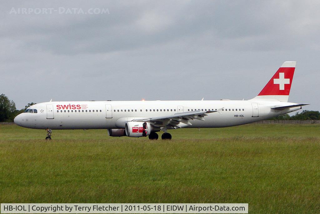HB-IOL, 1999 Airbus A321-111 C/N 1144, Swiss Airbus 321 arrives at Dublin