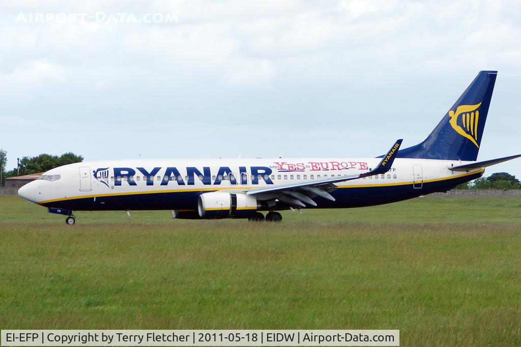 EI-EFP, 2009 Boeing 737-8AS C/N 37540, Ryanair 737 at Dublin