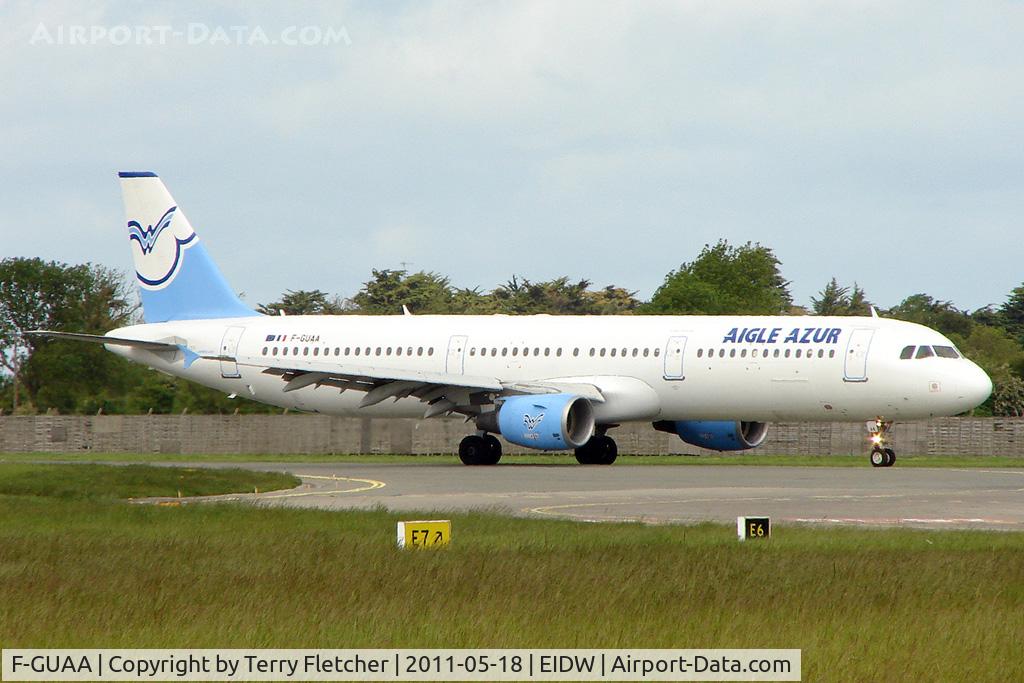 F-GUAA, 1998 Airbus A321-211 C/N 808, Football Charter in connection with the 2011 EUFA Cup Final held in Dublin between Portuguese teams , Porto and Braga