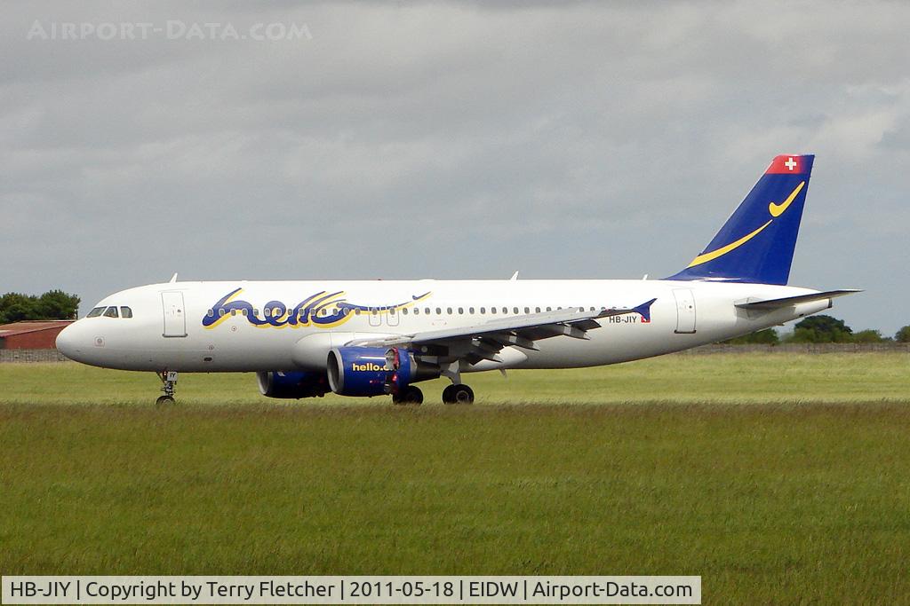HB-JIY, 2000 Airbus A320-214 C/N 1171, Football Charter in connection with the 2011 EUFA Cup Final held in Dublin between Portuguese teams , Porto and Braga
