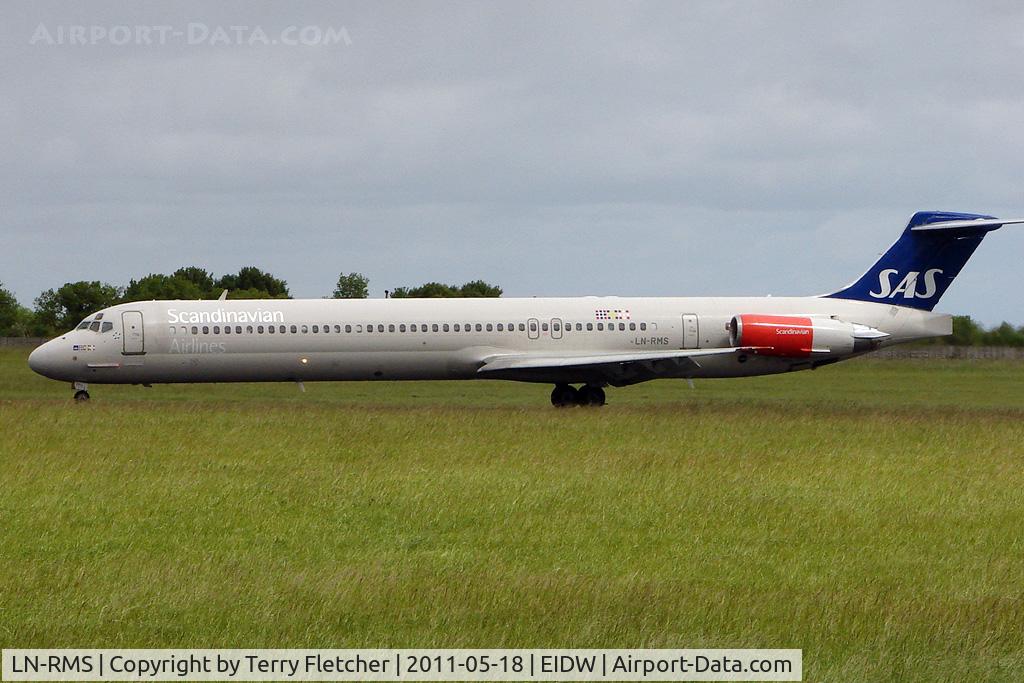 LN-RMS, 1992 McDonnell Douglas MD-82 (DC-9-82) C/N 53368, SAS MD81 in Dublin