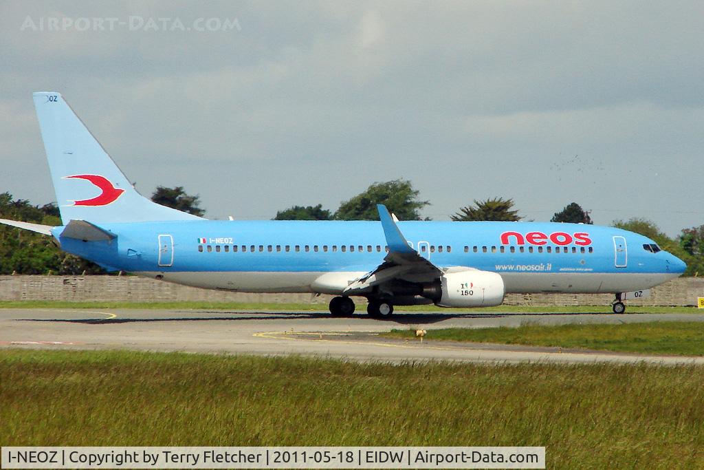 I-NEOZ, 2006 Boeing 737-86N C/N 34257, Football Charter in connection with the 2011 EUFA Cup Final held in Dublin between Portuguese teams , Porto and Braga