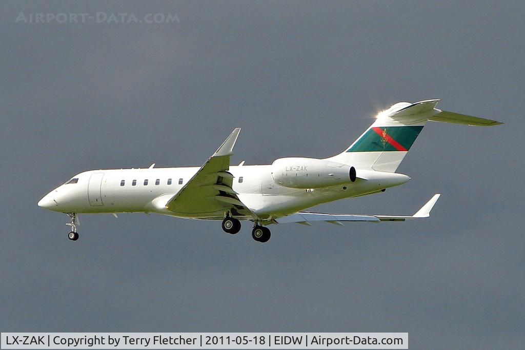 LX-ZAK, 2006 Bombardier BD-700-1A11 Global 5000 C/N 9204, Global Express at Dublin