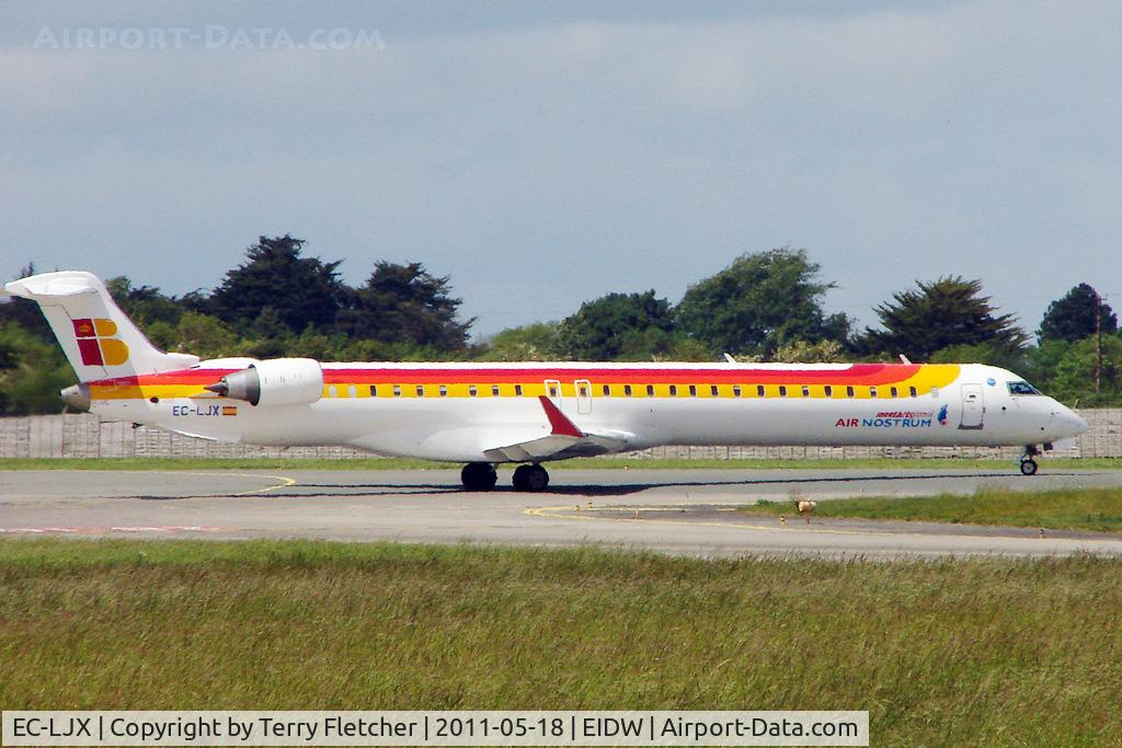 EC-LJX, 2010 Bombardier CRJ-1000ER NG (CL-600-2E25) C/N 19008, 2010 Canadair CRJ-1000 of Air Nostrum at Dublin