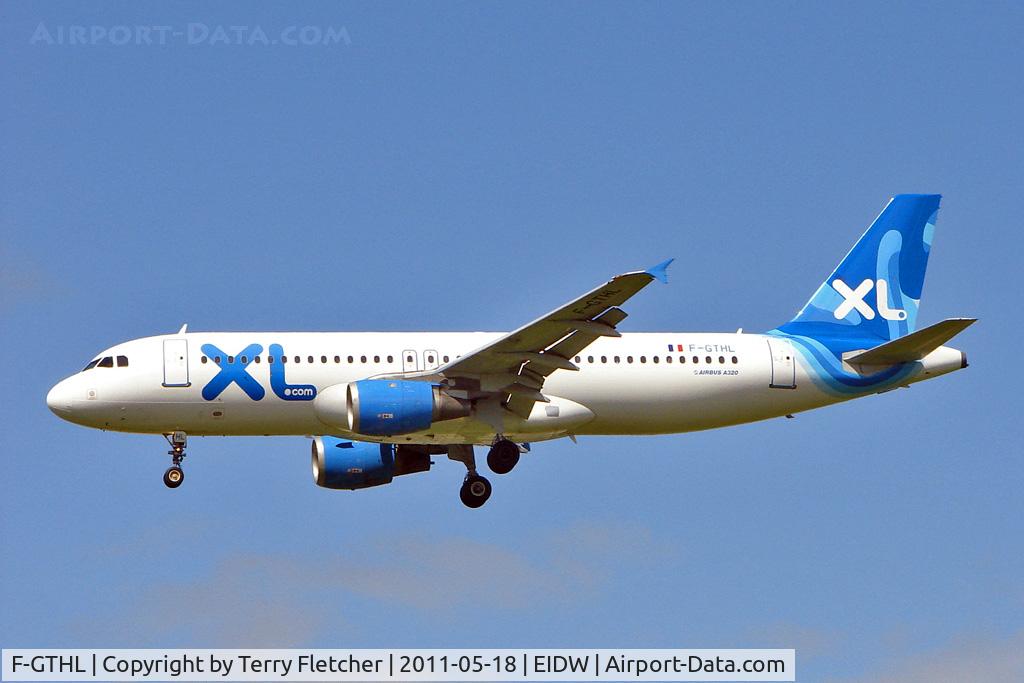F-GTHL, 1991 Airbus A320-212 C/N 189, Football Charter in connection with the 2011 EUFA Cup Final held in Dublin between Portuguese teams , Porto and Braga